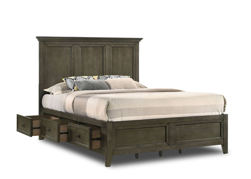 Wendell Queen Storage Bed - Pewter