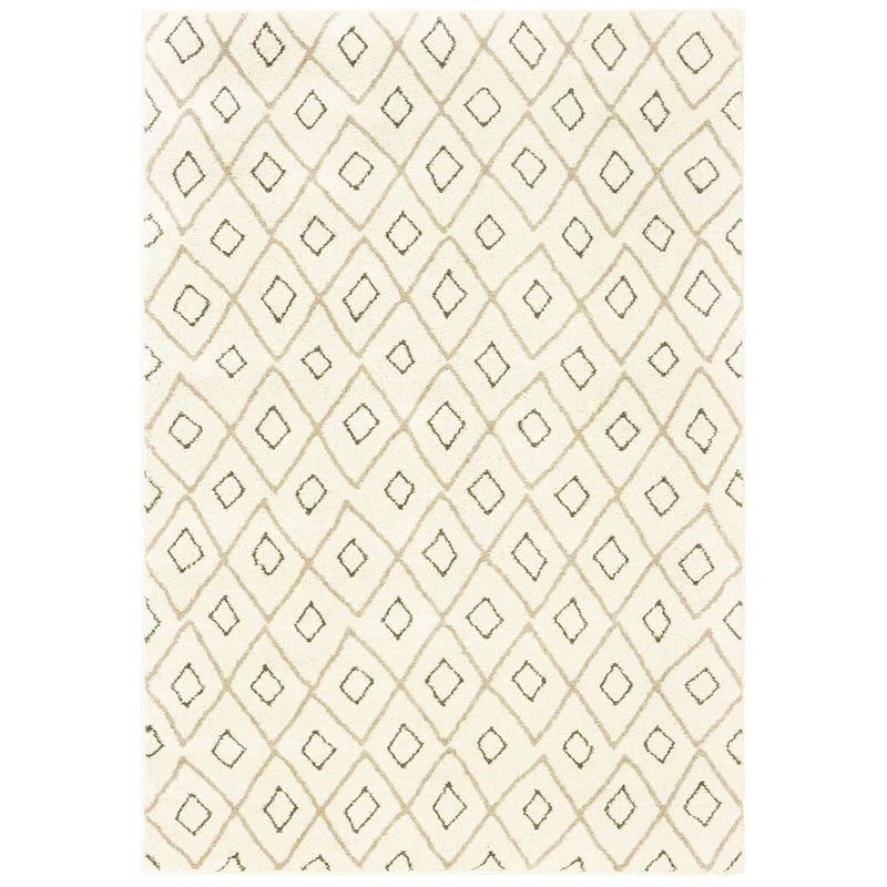 Collin W3943GL Tribal Lattice Area Rug (5'3"X 7'3")