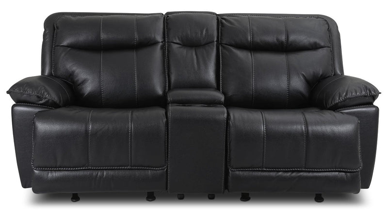 Anselm Reclining Loveseat - Black