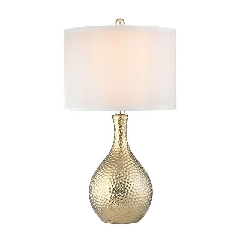 Presnan Table Lamp - Gold/White
