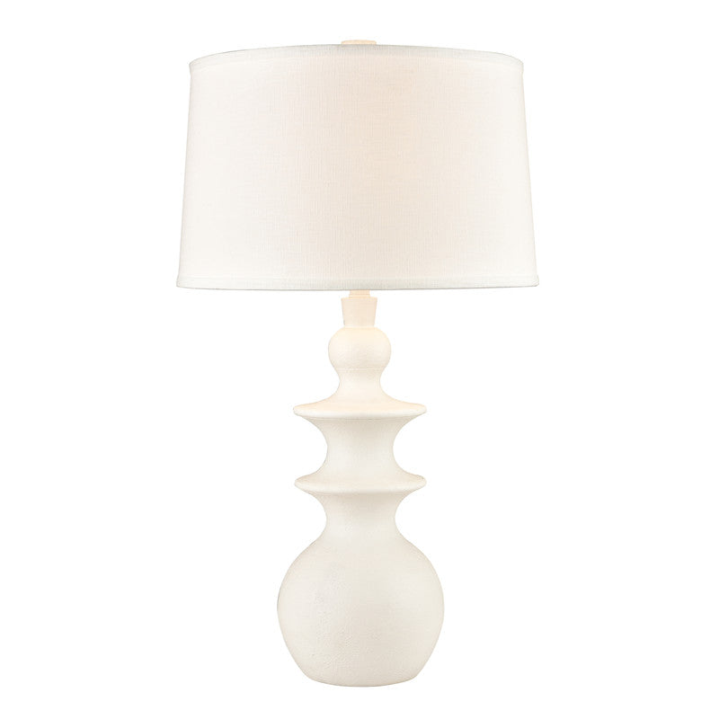 Cacimbas Linen Table Lamp - White