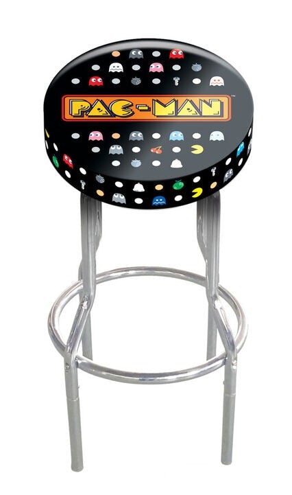 Arcade1Up Fully Licensed Adjustable Arcade Stool - Pac-Man