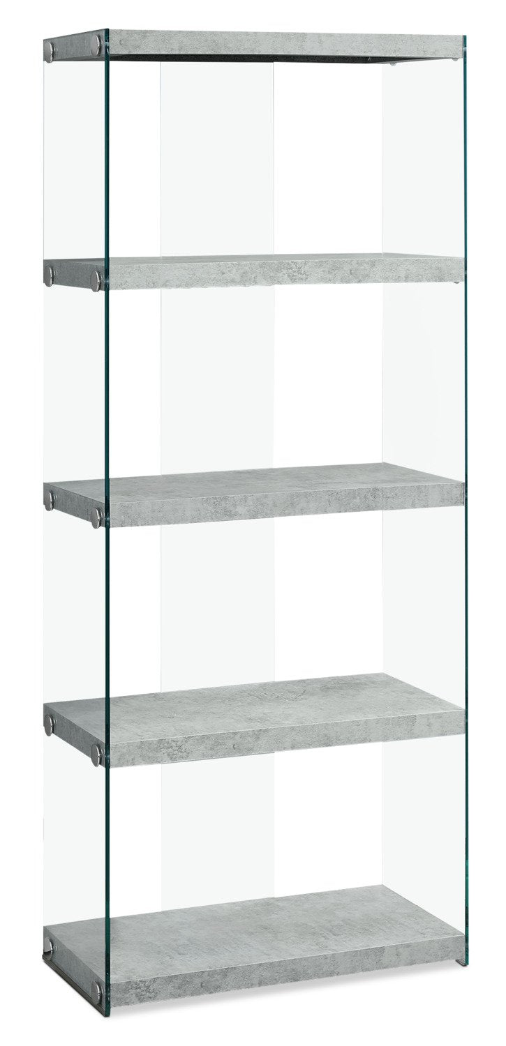 Chambly Tall Bookcase - Cement Grey