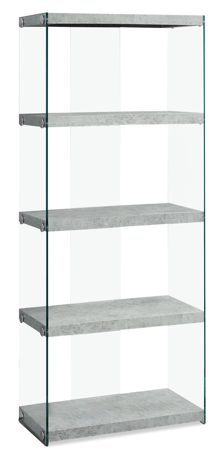 Chambly Tall Bookcase - Cement Grey