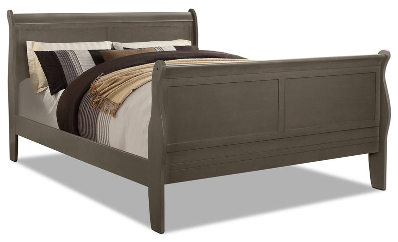 Avenue Full Sleigh Bed - Grey