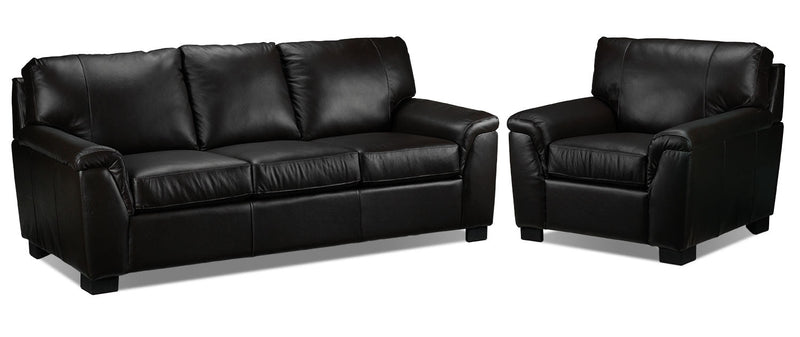 Campbell Sofa and Chair Set - Coffee