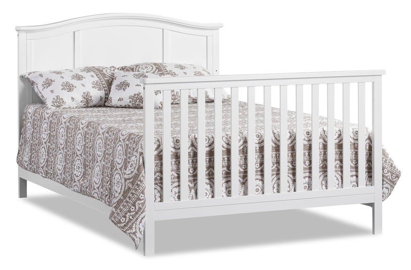 Delano Convertible Crib/Full Bed Package - Snow White