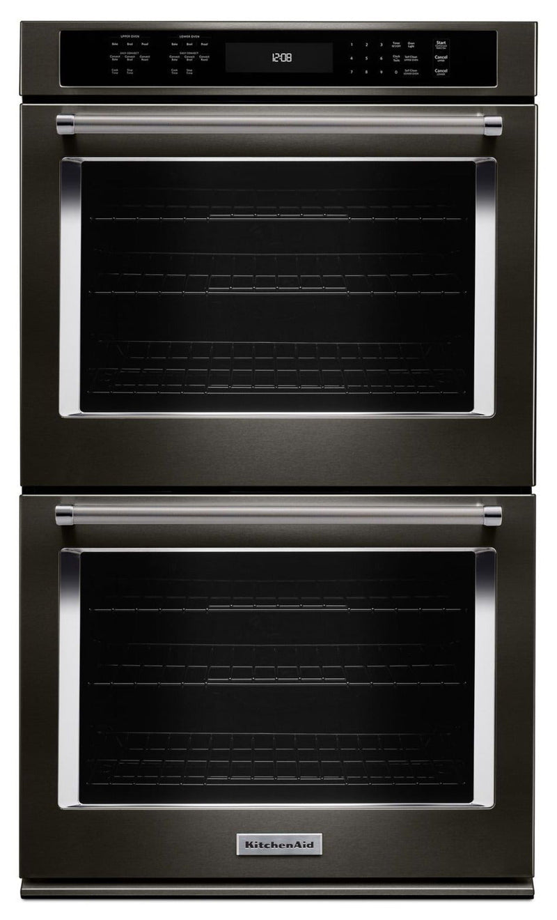 KitchenAid Black Stainless Steel Double Wall Oven (10 Cu. Ft