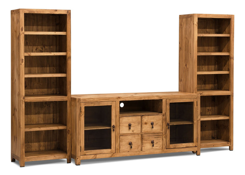 Reidville 3-Piece Solid Pine Entertainment Centre with 59" TV Opening