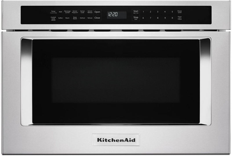 KitchenAid Stainless Steel Under-Counter Microwave Oven Drawer (1.2 Cu. Ft.) - KMBD104GSS