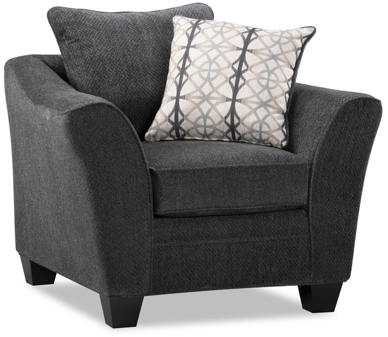 Sherwood Chenille Condo Chair - Charcoal
