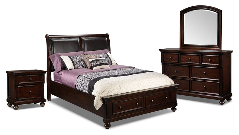 Roseville 6-Piece King Bedroom Set - Cherry