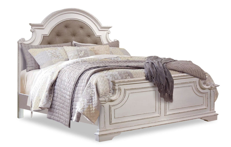 Aurelia King Bed - Antique White