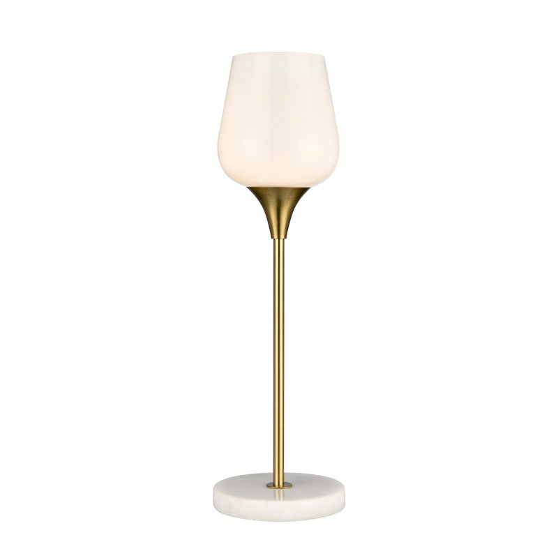 Holylam Marble Table Lamp - Satin Gold/White