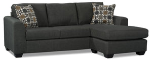 Holtville Chaise Sofa with Reversible Chaise - Grey