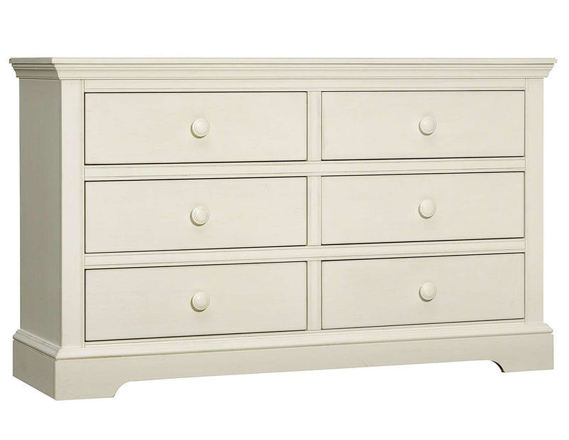 Ellie 6 Drawer Dresser - Chalk