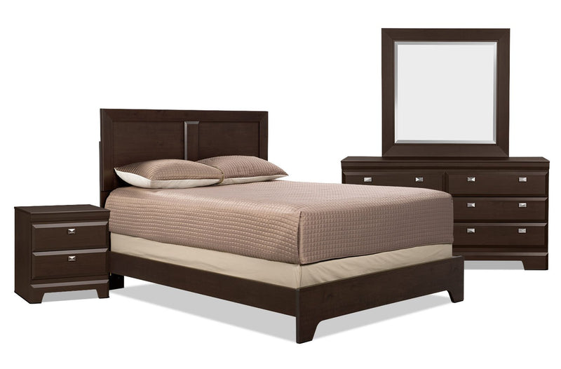 Appleton 6-Piece Queen Panel Bedroom Set - Brown