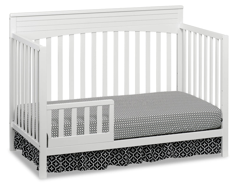 Blanche Convertible Crib/Toddler Bed Package - Snow White