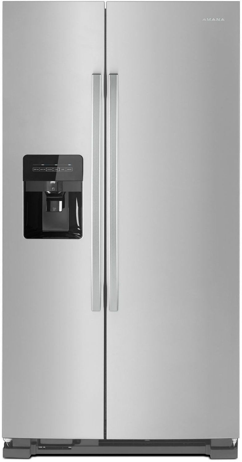 Amana Black-on-Stainless Steel Side-by-Side Refrigerator (21.4 Cu. Ft.) - ASI2175GRS