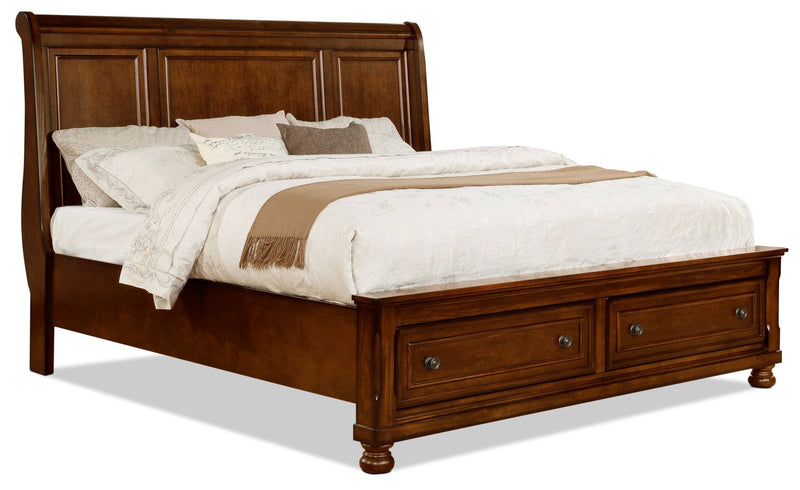 Montburn King Bed with Storage Footboard
