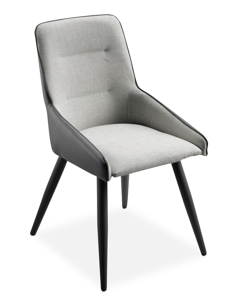 Channing Side Chair - Beige and Grey
