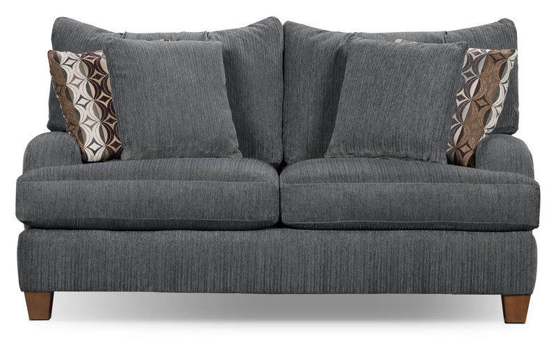 Preesall Chenille Loveseat - Grey