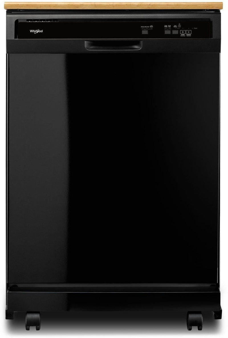 Whirlpool Black Portable 24" Dishwasher - WDP370PAHB