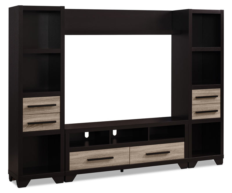 Maldon 4-Piece Entertainment Centre with 60" TV Opening - Rustic