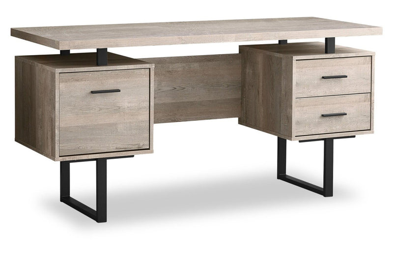 Elley Reversible Desk - Taupe