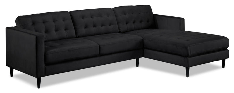 Seymour 2-Piece Sectional with Right-Facing Chaise - Charcoal