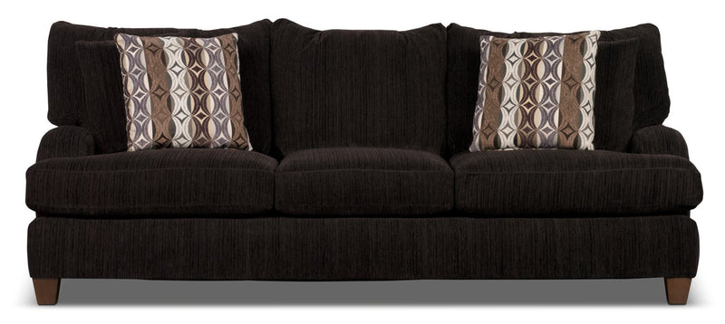 Preesall Chenille Sofa Bed - Chocolate