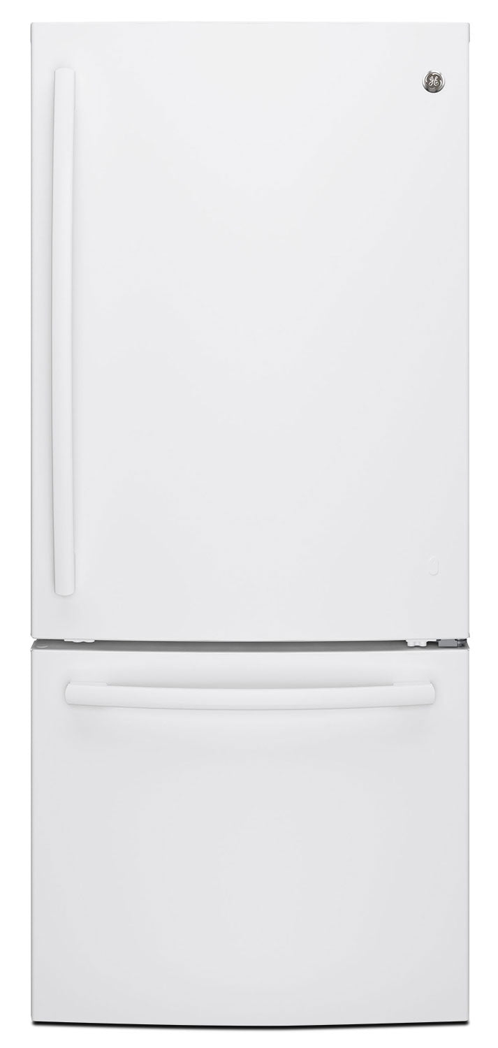 GE 20.9 Cu. Ft. Bottom-Freezer Refrigerator - GDE21DGKWW
