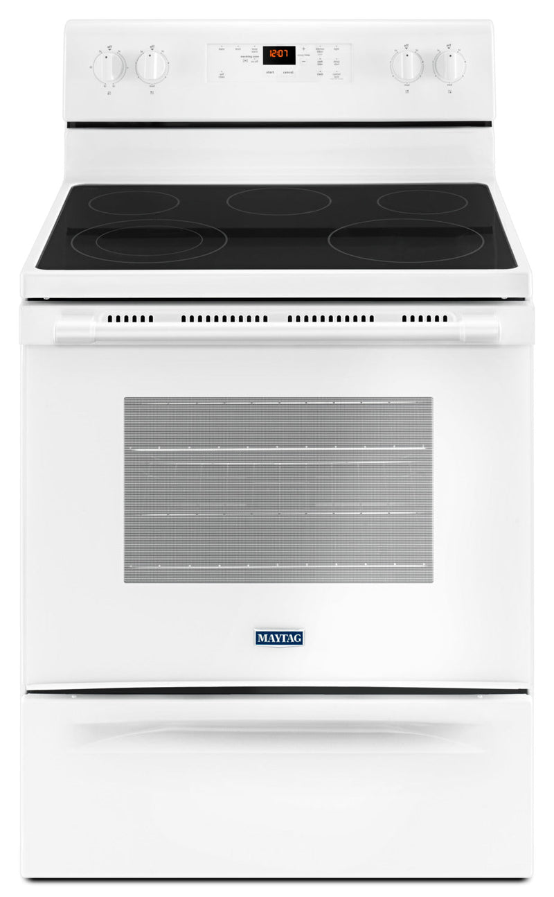 Maytag White Freestanding Electric Range (5.3 Cu. Ft.) - YMER6600FW