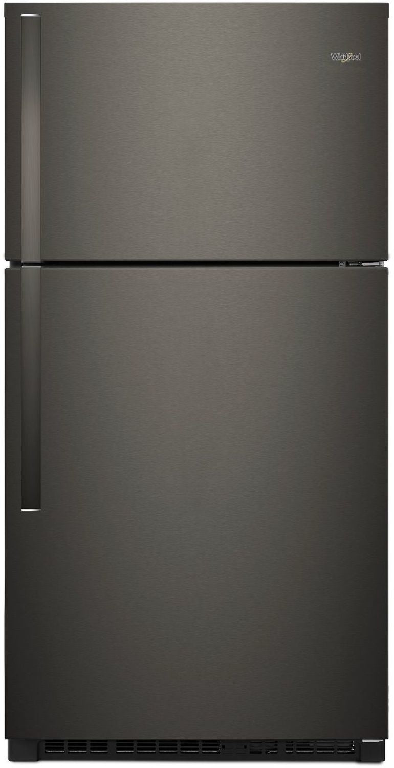 Whirlpool Black Stainless Steel Top-Freezer Refrigerator (21 Cu. Ft.) - WRT541SZHV