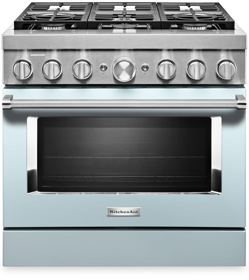 KitchenAid 36'' Smart Commercial-Style Dual Fuel Range - KFDC506JMB