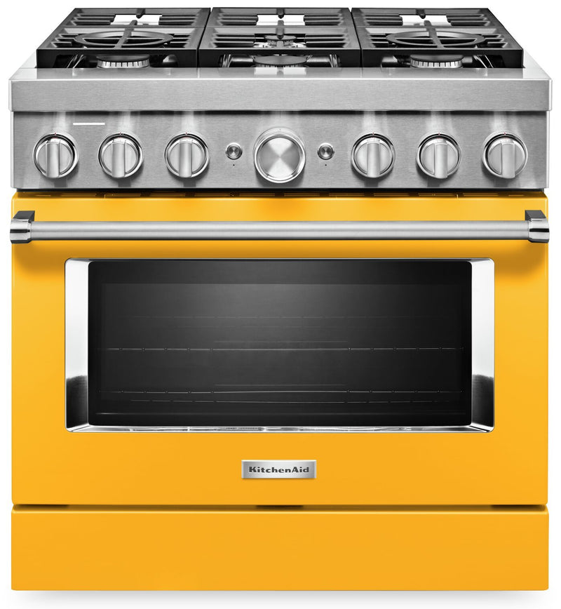 KitchenAid 36'' Smart Commercial-Style Dual Fuel Range - KFDC506JYP