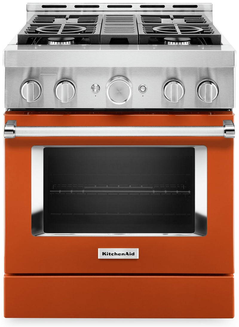 KitchenAid 30'' Smart Commercial-Style Gas Range - KFGC500JSC