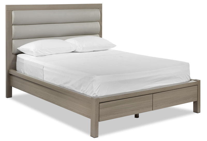 Lavinia King Storage Bed - Grey