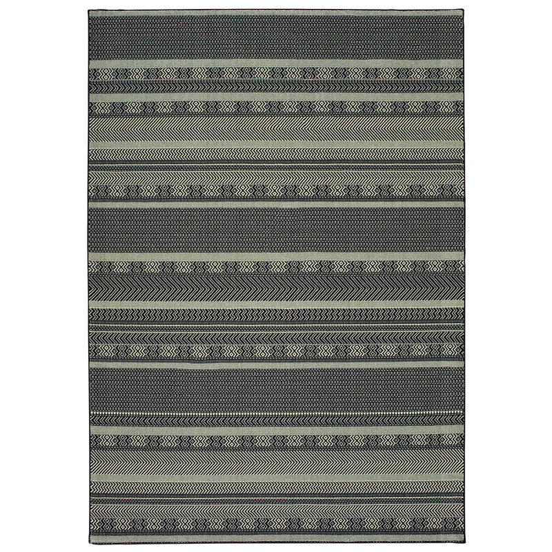 Ledger W1802KL Striped Area Rug (5'3"X7'6")