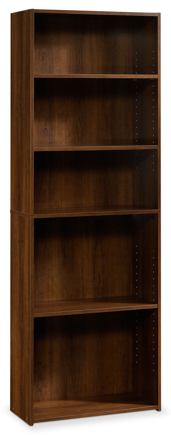 Corwin 5-Shelf Bookcase - Brook Cherry