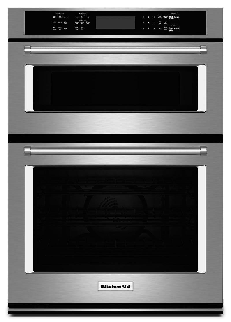 KitchenAid 27" Combination Wall Oven with Even-Heat™ True Convection - Stainless Steel
