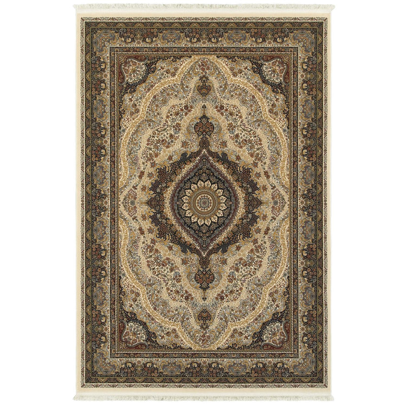 Marieville W111W2L Traditional Medallion Area Rug (3'10"X5'5")