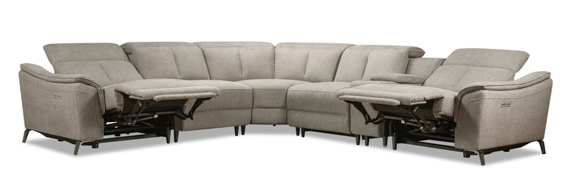 Altura 6-Piece Power Reclining Sectional - Dove