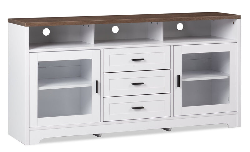 Hallett 60" TV Stand - White