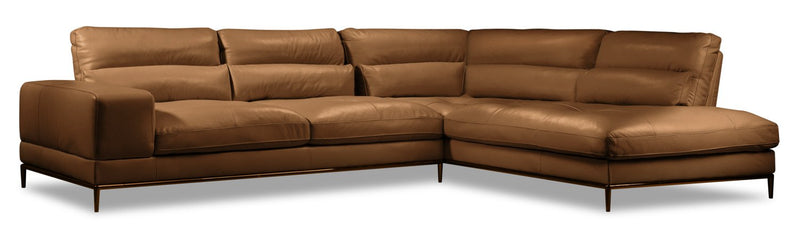 Colona 2-Piece Right-Facing Sectional - Brown
