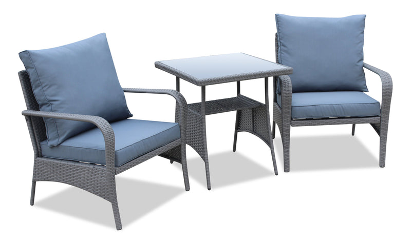 Singapore 3-Piece Patio Package - Grey