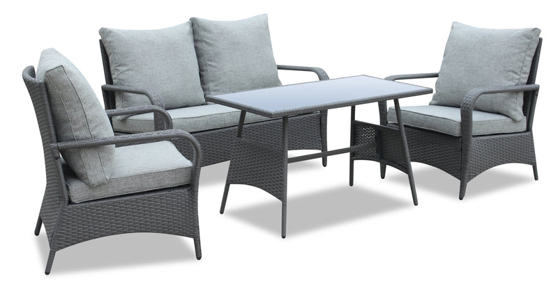 Singapore 4-Piece Conversation Set - Grey