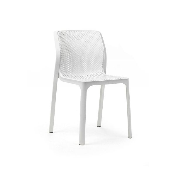 Nardi Bit Outdoor Dining  Chair - White (Set of 4)