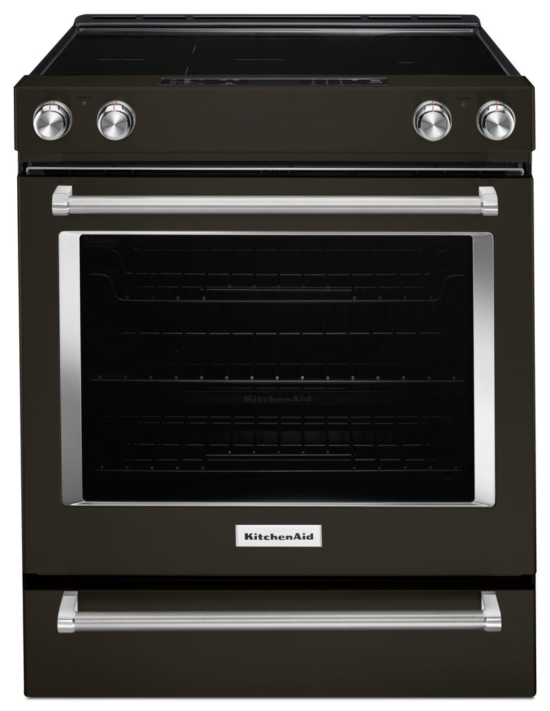 KitchenAid 6.4 Cu. Ft. Slide-In Electric Convection Range - YKSEG700EBS