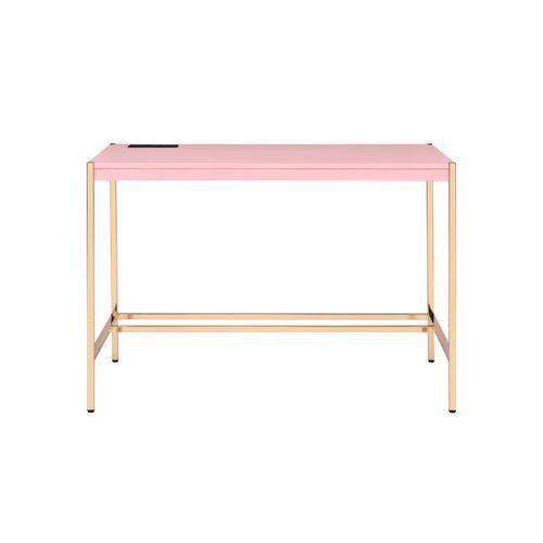 Loher Writing Desk with USB - Pink